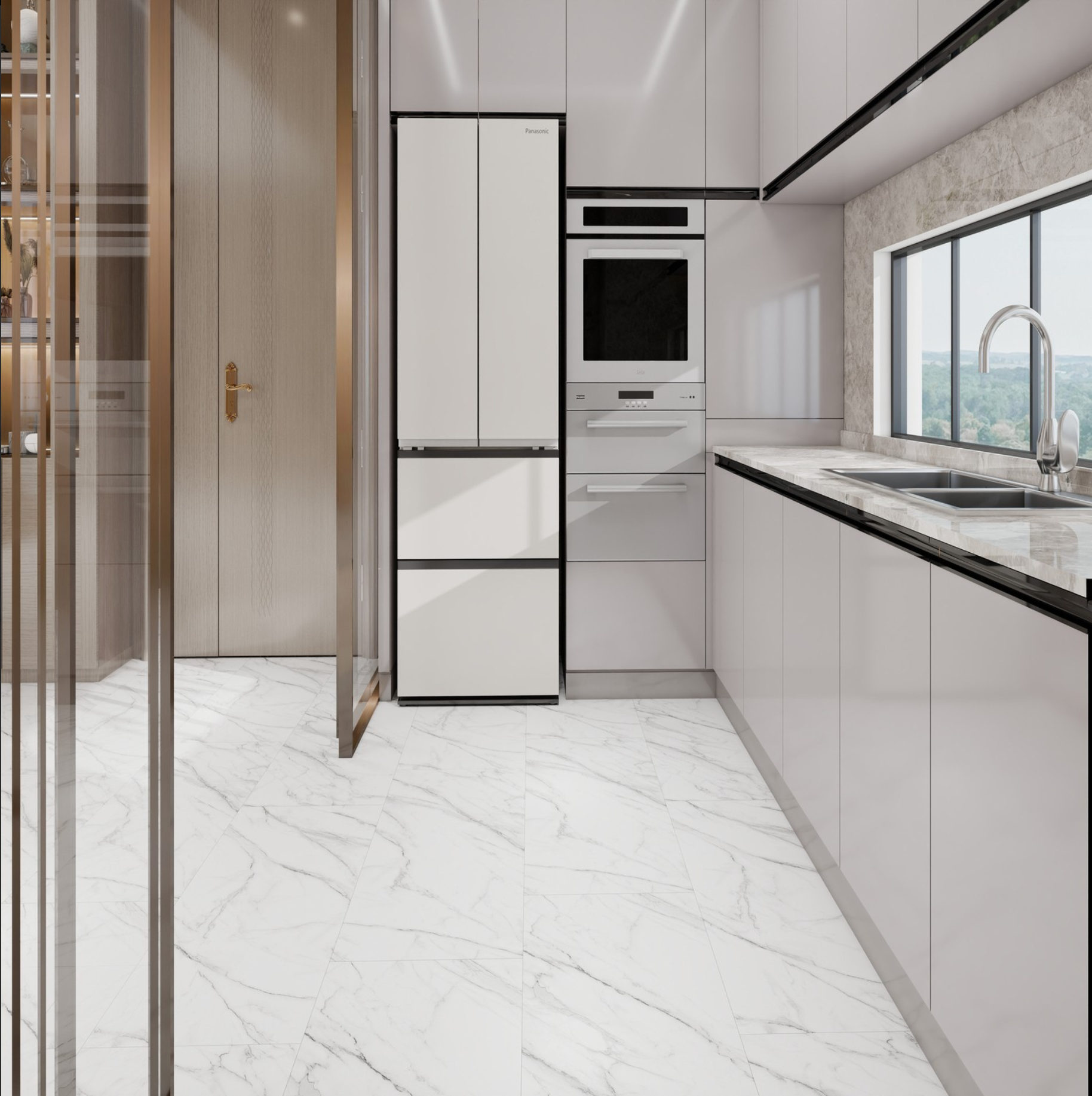 Piso SPC Tipo Marmol